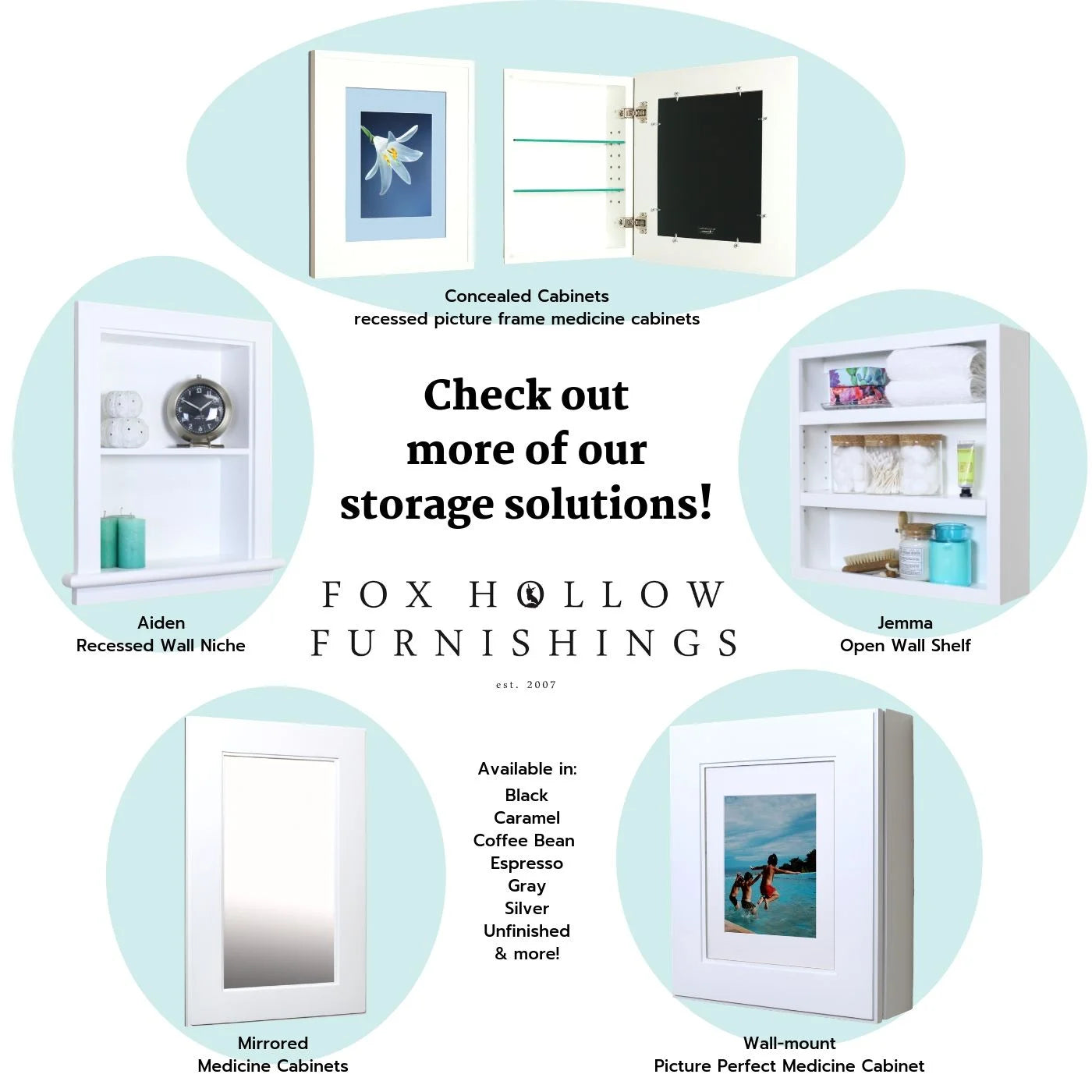 16x20 Austin Farmhouse Metal Framed Rounded Rectangle Recessed Bathroom Medicine Cabinet, Beveled Mirror, 14x18 in-Wall Opening, Powder-coated Steel, Adjustable Glass Shelves, Magnet Close, White
