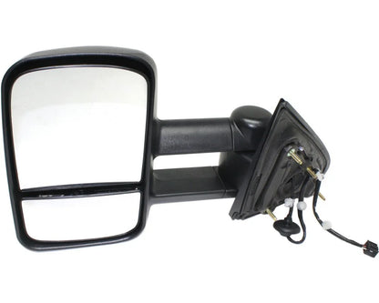 Kool Vue Towing Mirror Compatible With 2015-2018 GMC Sierra 2500 HD Chevrolet Silverado 3500 Left Driver Side Heated w/Blind Spot Corner Glass Textured Black