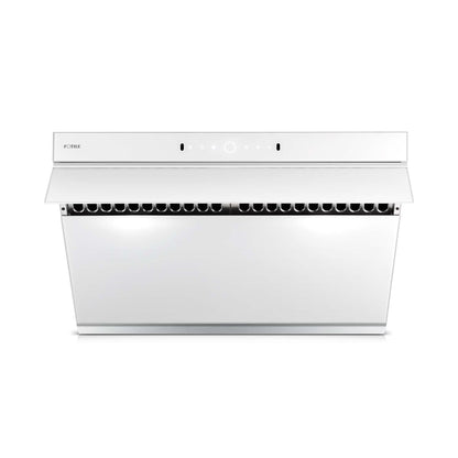FOTILE Slant Vent Series 30" 1000 CFM Under Cabinet or Wall Mount Range Hood with 2 LED lights, Motion and Touch Activation in Onyx Black Tempered Glass
