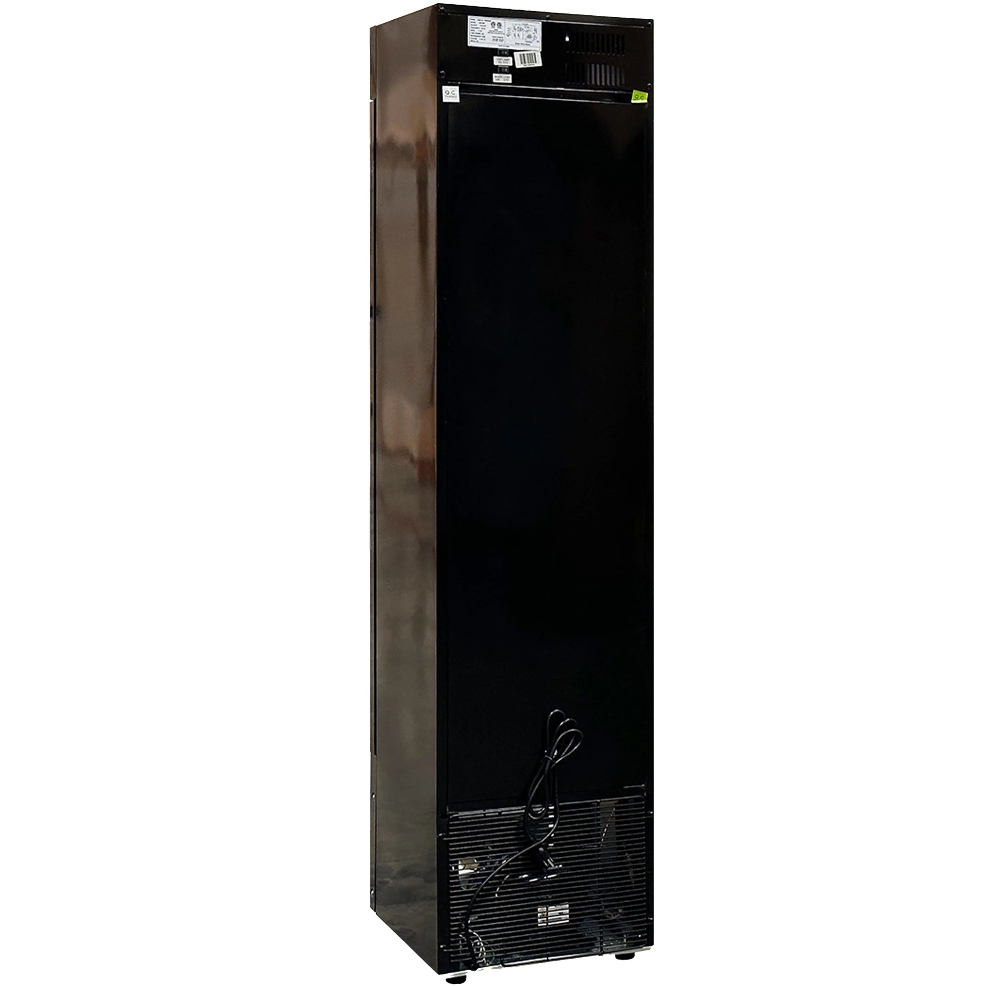 NSF 17 in. Narrow Single Glass Door Upright Freezer, Commercial Freezer 3.7 Cu. Ft. Ice Cream Freezer