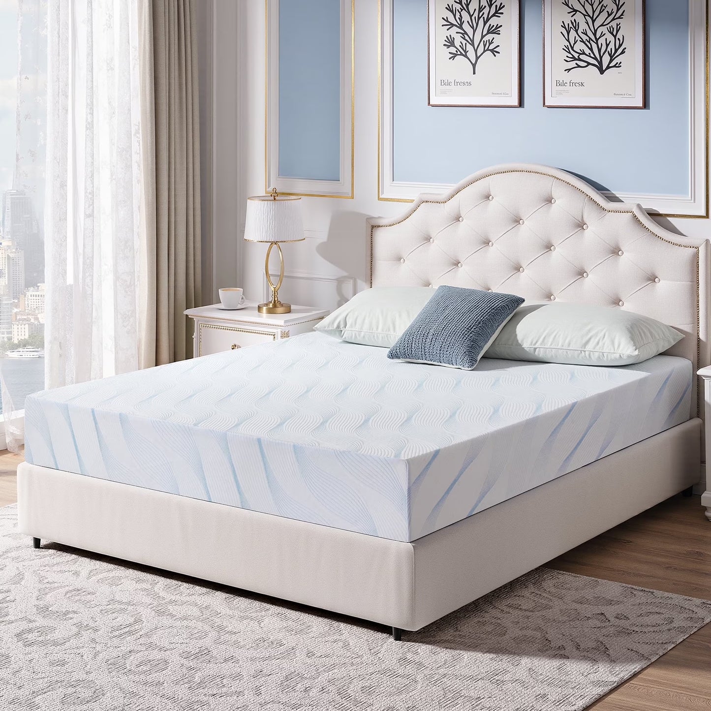 Sailvan Memory Foam Mattress in a Box ,10 Inch Full size Mattress,Medium Firm, Zoned Pressure Relief, Fiberglass free,Certified Safe Foams & Fabric