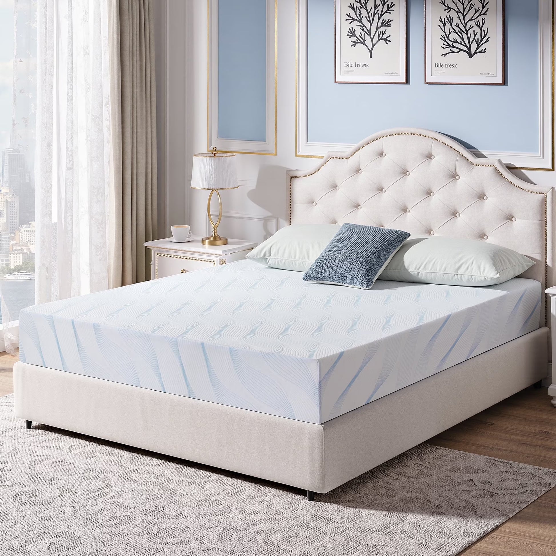 Sailvan Memory Foam Mattress in a Box ,10 Inch Full size Mattress,Medium Firm, Zoned Pressure Relief, Fiberglass free,Certified Safe Foams & Fabric