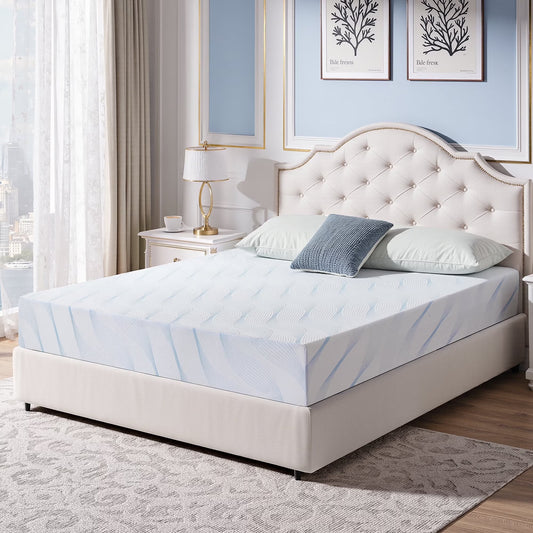 Sailvan Memory Foam Mattress in a Box ,10 Inch Full size Mattress,Medium Firm, Zoned Pressure Relief, Fiberglass free,Certified Safe Foams & Fabric