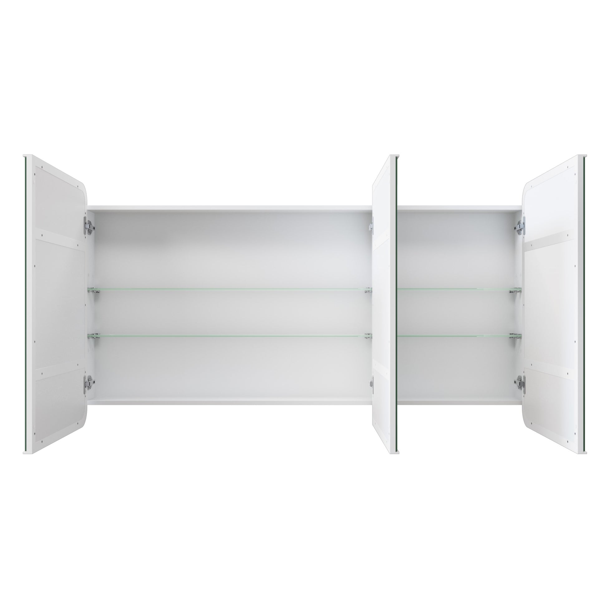 Glass Warehouse Stainless Steel Square Medicine Cabinet Satin Brass