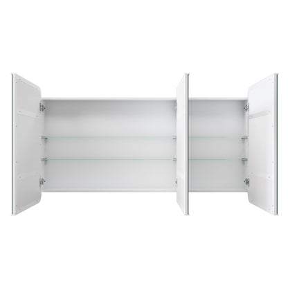 Glass Warehouse Stainless Steel Square Medicine Cabinet Satin Brass