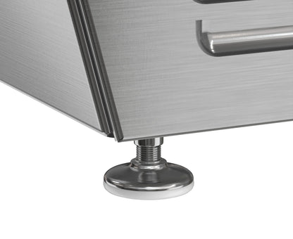 45 in. Countertop Ice Cream Display Freezer with Curved Glass Top and 6 Pans