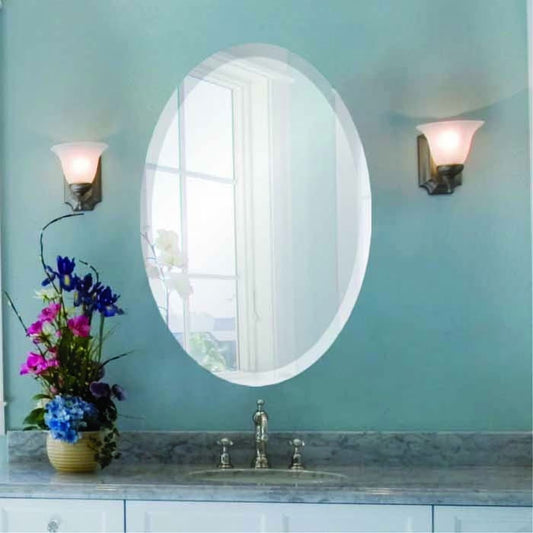 Oval Frameless Mirror By Spancraft Glass