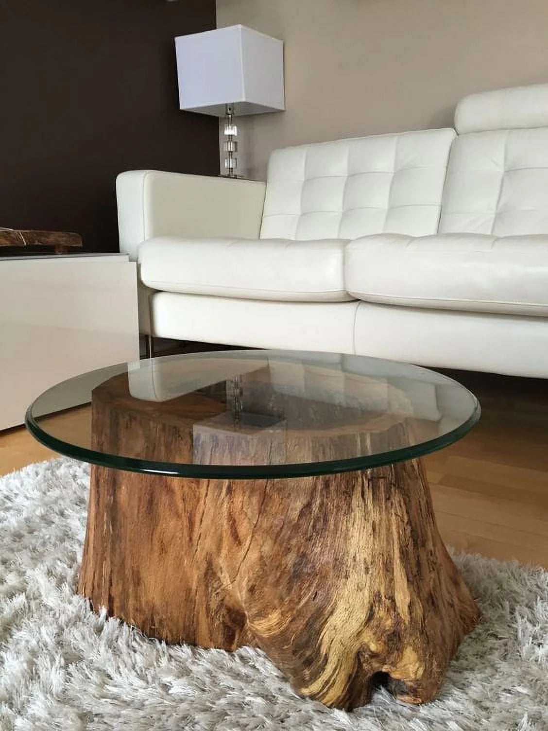Fab Glass and Mirror Round 0.5-Inch Thick Beveled Polish Tempered Glass Table Top