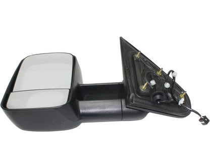 Kool Vue Towing Mirror Compatible With 2015-2018 GMC Sierra 2500 HD Chevrolet Silverado 3500 Left Driver Side Heated w/Blind Spot Corner Glass Textured Black