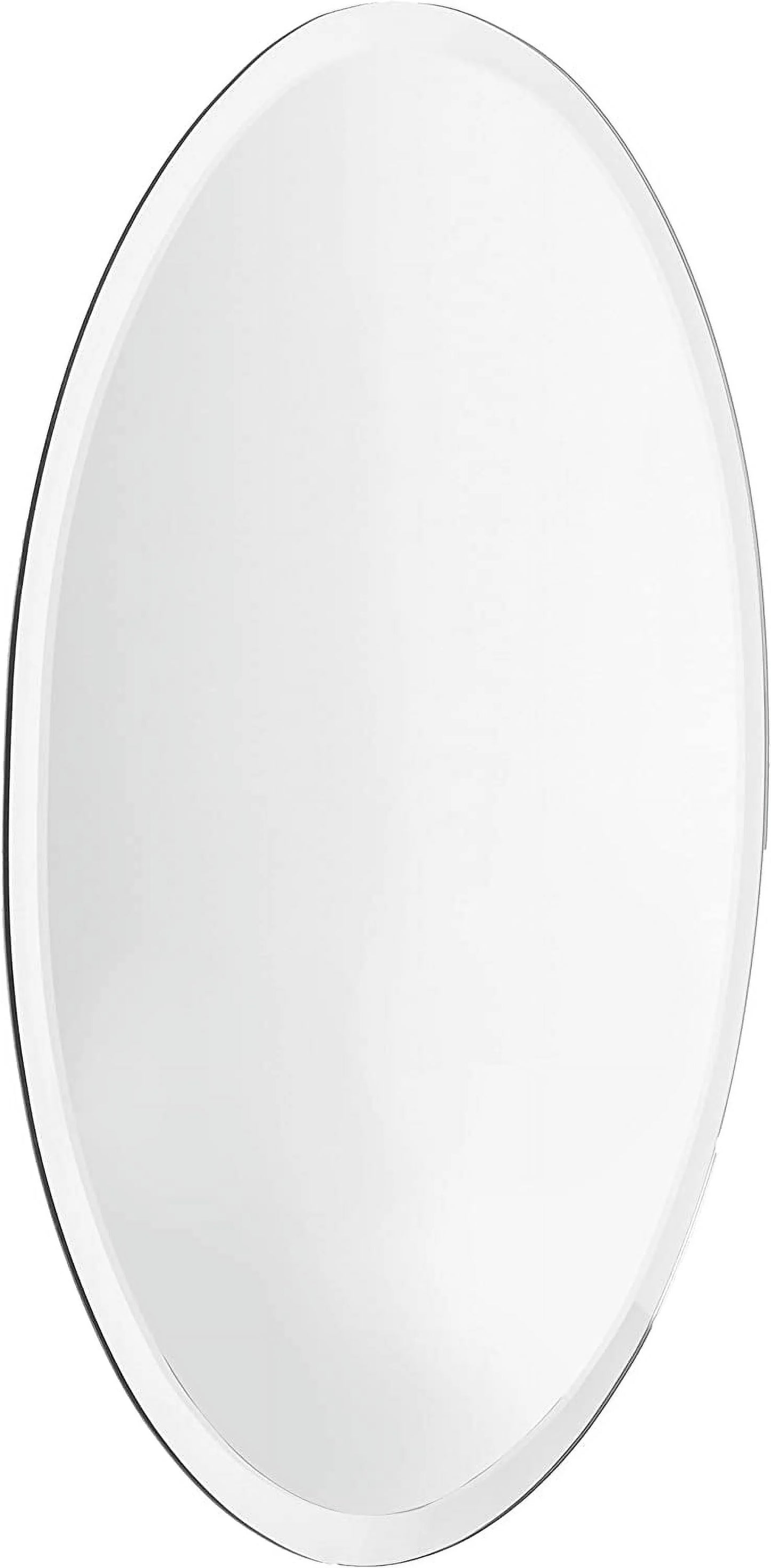 Oval Frameless Mirror By Spancraft Glass