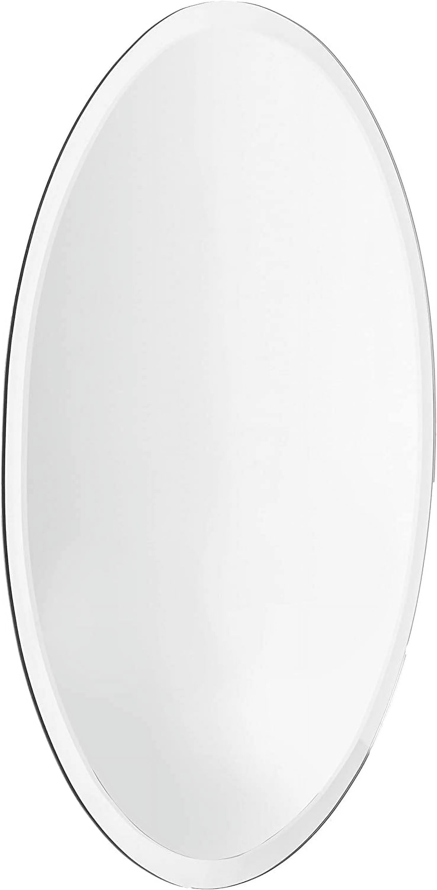 Oval Frameless Mirror By Spancraft Glass