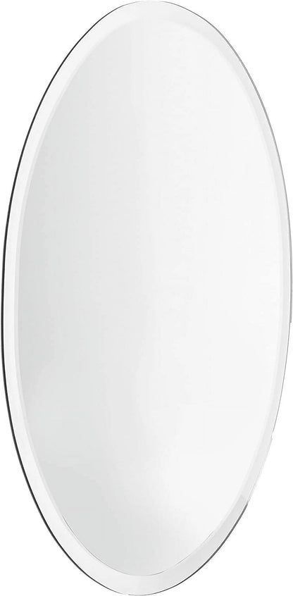 Oval Frameless Mirror By Spancraft Glass