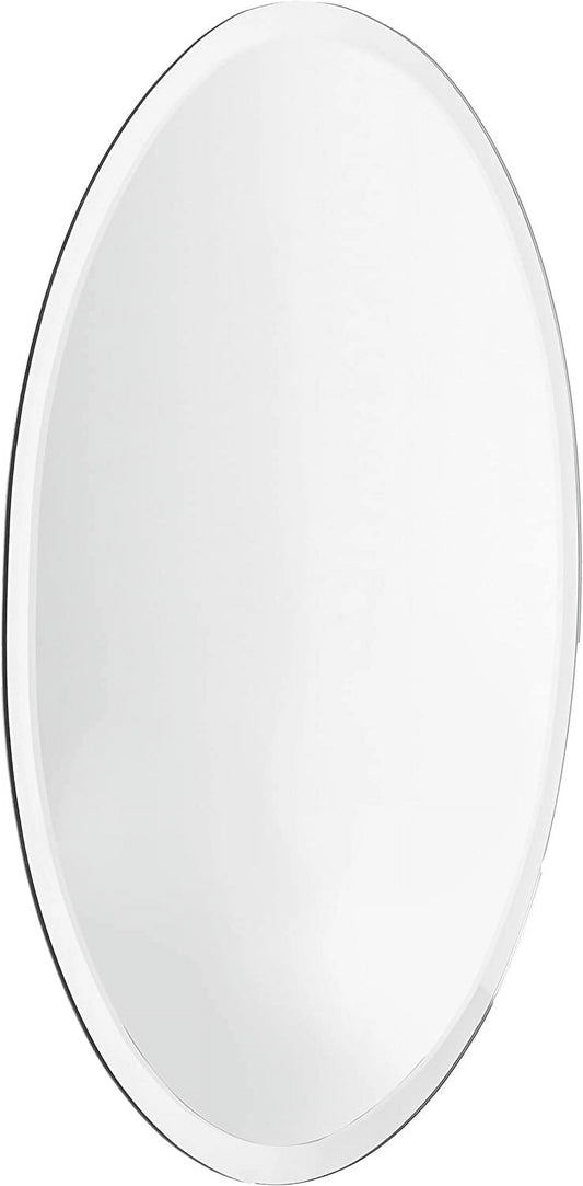 Oval Frameless Mirror By Spancraft Glass
