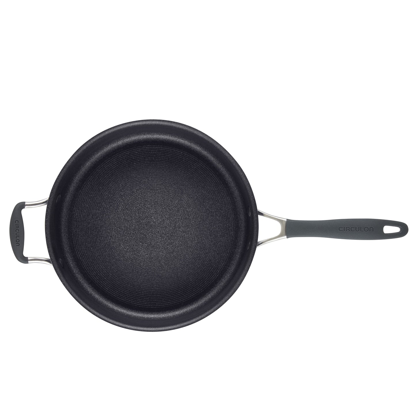 Circulon A1 Series 5-Quart Nonstick Induction Saut Pan with Tempered Glass Lid, Graphite