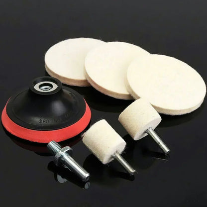 New 8X Cerium Oxide Glass Polishing Kit Windscreen Scratch Remover Felt Pad