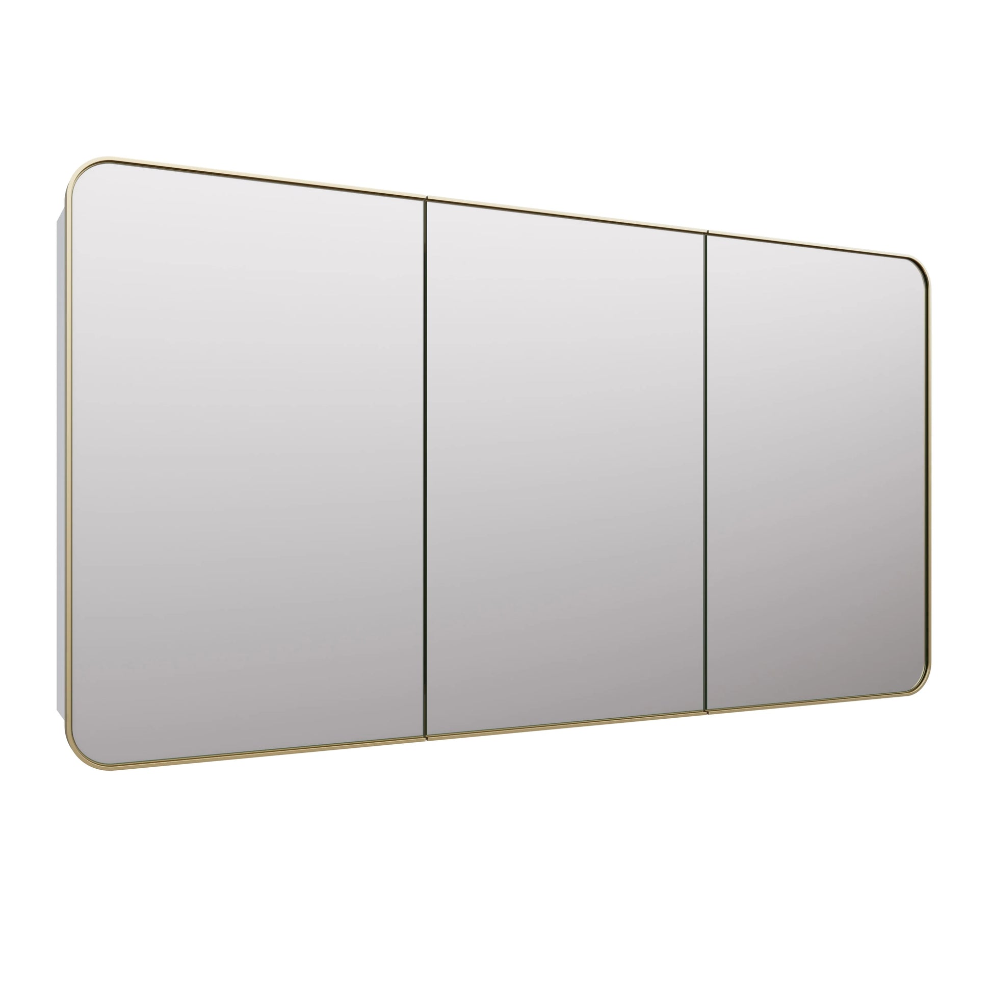 Glass Warehouse Stainless Steel Square Medicine Cabinet Satin Brass