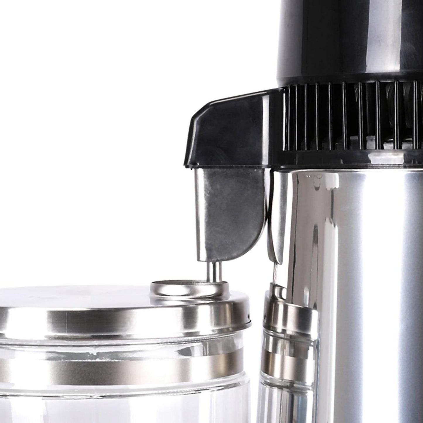1 Gallon/4L Home Stainless Steel Water Distiller w/Glass Bottle