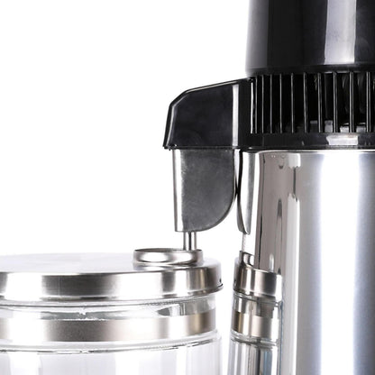 1 Gallon/4L Home Stainless Steel Water Distiller w/Glass Bottle