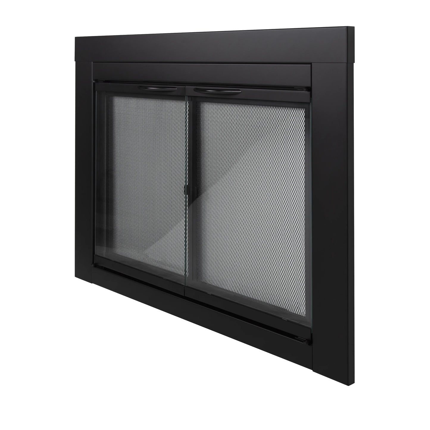 Pleasant Hearth Warming AN-1012 Alpine Fireplace Glass Door for Masonry Fireplaces, Large, Black
